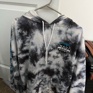 Maui and Sons Monochrome Tie-Dye Men's Hoodie